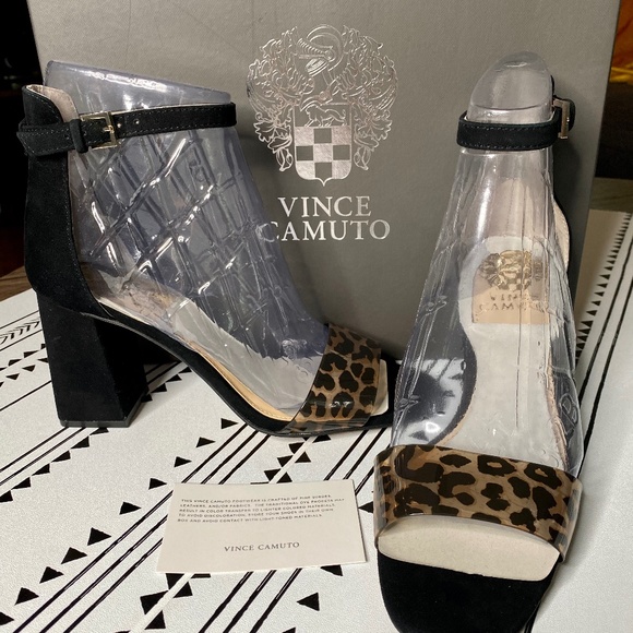 Vince Camuto Winderly Ankle Strap Leopard … - Picture 6 of 16